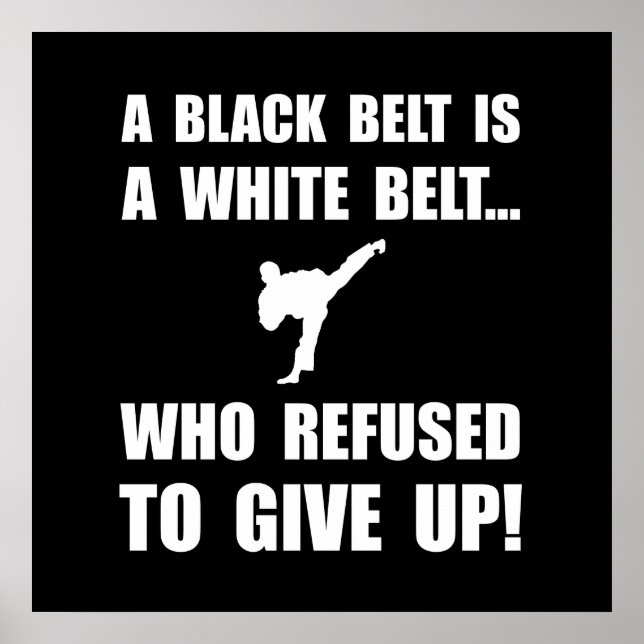 Avslag mot Black Bälte Poster (Framsidan)