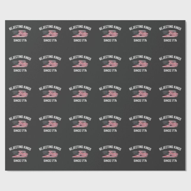 Avslag på Kung sedan 1776 4 juli Presentpapper (Platt)