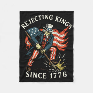 Avslag på Kung sedan 1776 Fleecefilt
