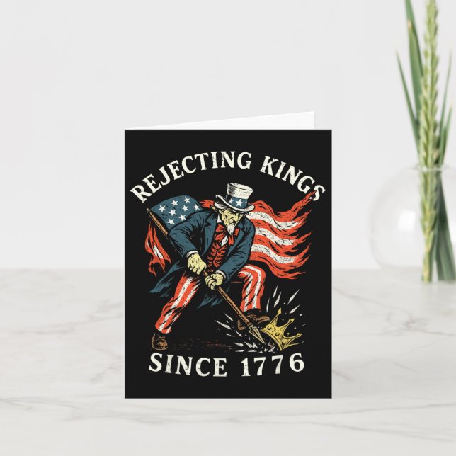 Avslag på Kung sedan 1776 Kort (Framsida)