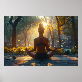 Avslappa med yoga poster