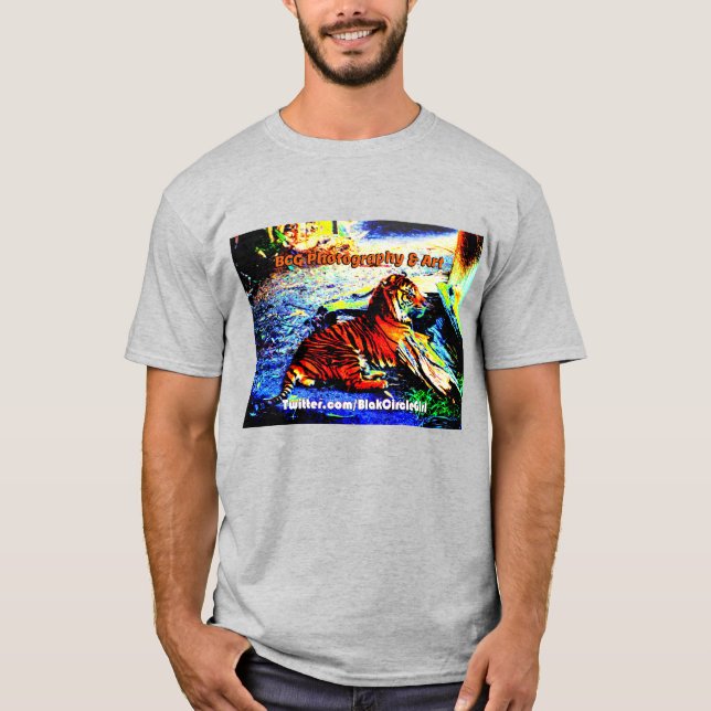 Avslappa Tiger Bright Speciell Edition T Shirt (Framsida)
