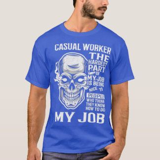 Avslappnad arbetare t shirt