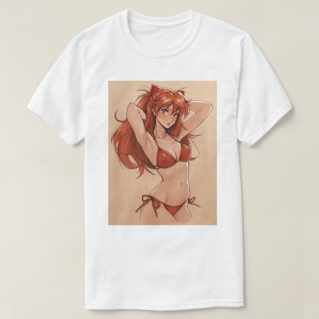 Avslappnad Asuka 81 T Shirt (Design framsida)