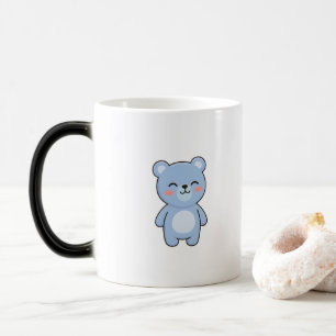 Avslappnad Björn Minimal Kawaii Stil Magisk Mugg