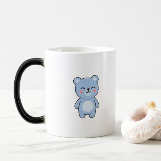 Avslappnad Björn Minimal Kawaii Stil Magisk Mugg
