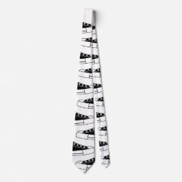 Avslappnad Black Sneakers Unisex Neck Tie Slips