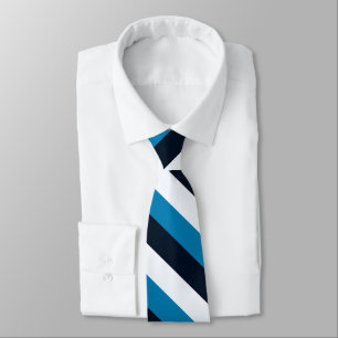 Avslappnad Blue Black White Rand Slips