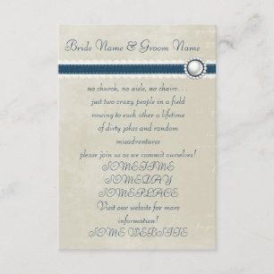 Avslappnad Bröllop Inbjudningar