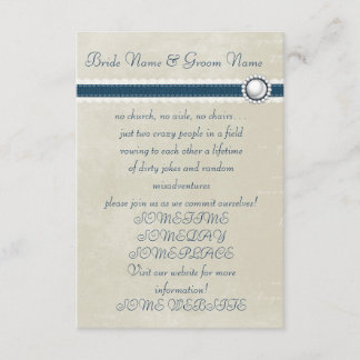 Avslappnad Bröllop Inbjudningar