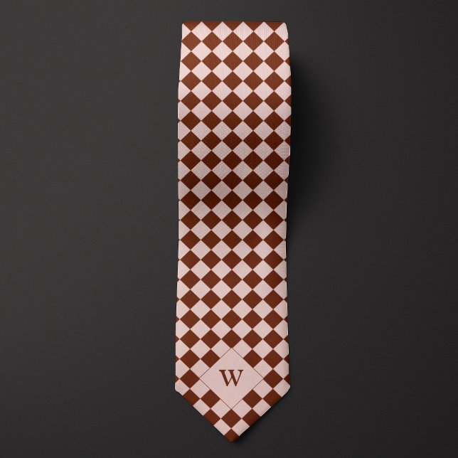 Avslappnad Brun monogram Slips (Skapare uppladdad)