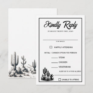 Avslappnad Cactus Food Choices OSA kort