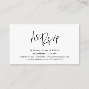 Avslappnad Elegance, Black Grått Script, OSA Respo Tilläggskort
