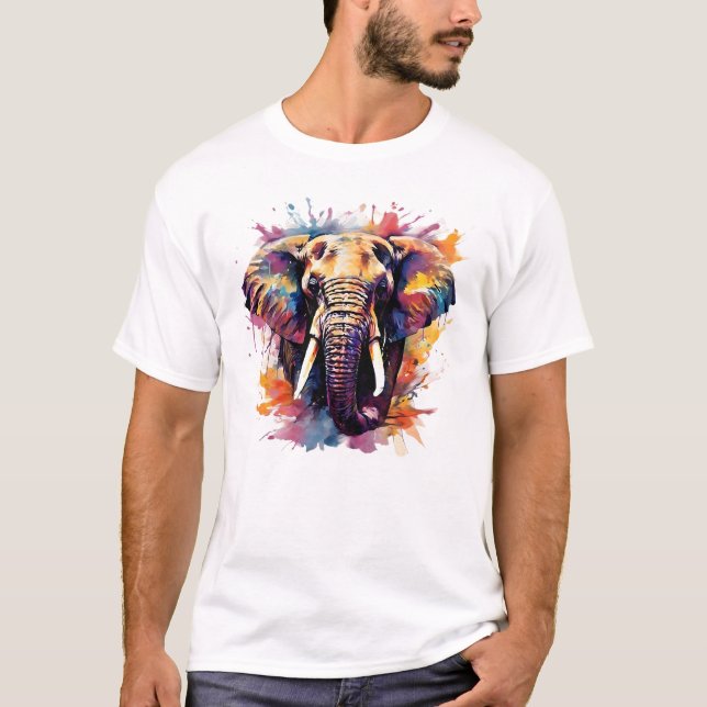 Avslappnad Elephate T shirt (Framsida)