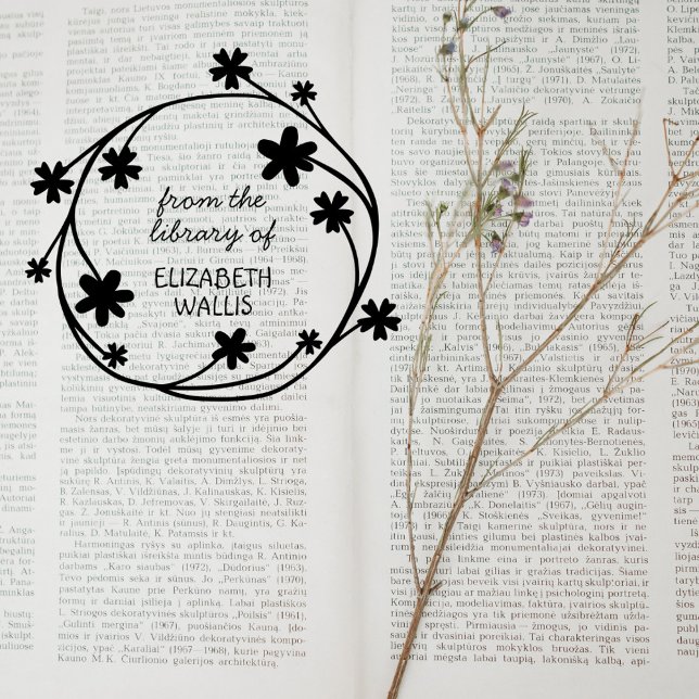 Avslappnad för utandning av Cute Blommigt Skript f Stämpel (Skapare uppladdad)