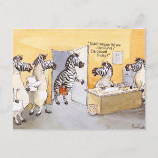 Avslappnad fredag vykort