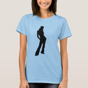 Avslappnad Girl Silhouette T-Shirt