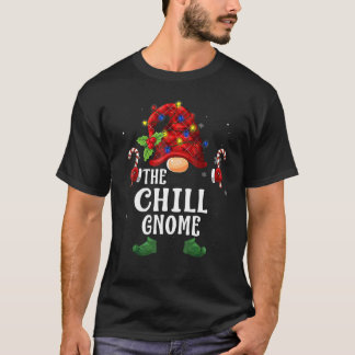 Avslappnad Gnom Buffalo Rutig Matchande Familj Jul T Shirt