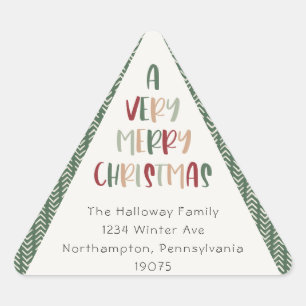 Avslappnad Gröntens triangelkuvertförseglingar för Triangelformat Klistermärke