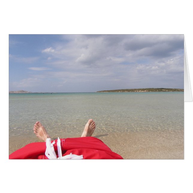 Avslappnad Hälsningskort (Framsidan Horizontal)