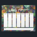 Avslappnad Handskrift Abstrakt Veckoplanering Anteckningsblock<br><div class="desc">Den här fet veckotidsplaneraren har konfigurerats med mycket grundläggande inslag som alla kan redigeras... utom för huvudet. Uttrycket "veckomortering" återges i ett modernt handskriftsteckensnitt för avslappnad och har placerats överst på sidan som grafik. Använda mallen fält om du vill lägga till informationen som du vill. Bakgrunden täcktes i en vit...</div>