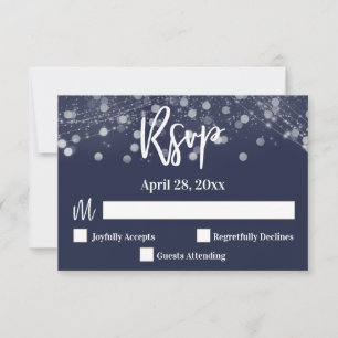 Avslappnad Handskrift Typography Ljus Navy Blue OSA Kort