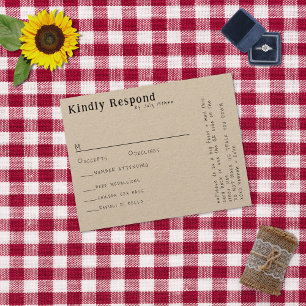 Avslappnad-handskriven typografi Kraft-meny-OSA ko OSA Kort