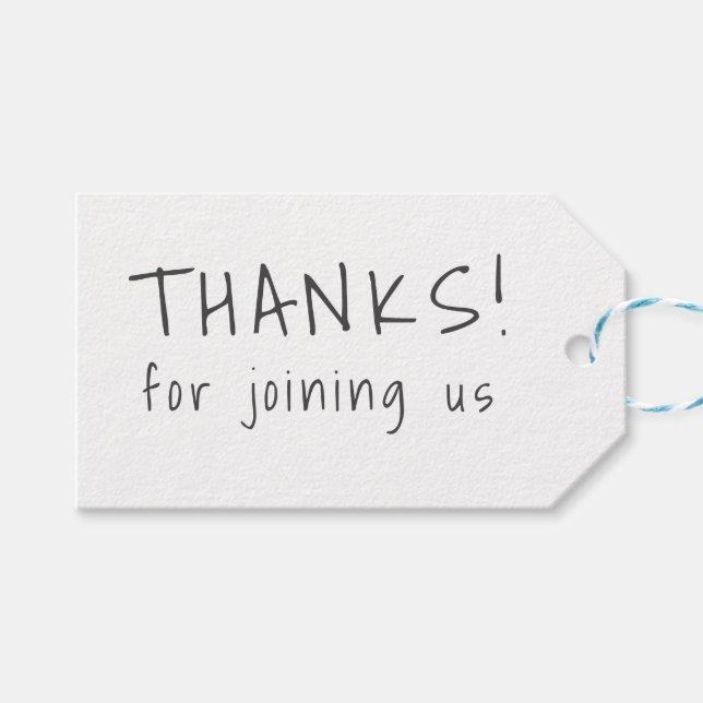 Avslappnad handskriven typografi Kraft Presentetikett (Framsidan (Horisontell))