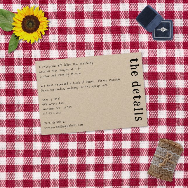 Avslappnad handskriven typografi Kraft Tilläggskort (Skapare uppladdad)
