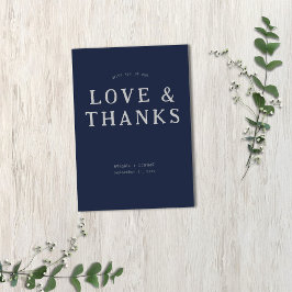 Avslappnad Handskriven typografi Silver Foil & Nav Tack Kort