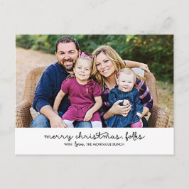 Avslappnad Helgdag-vykort för skript Helg Vykort