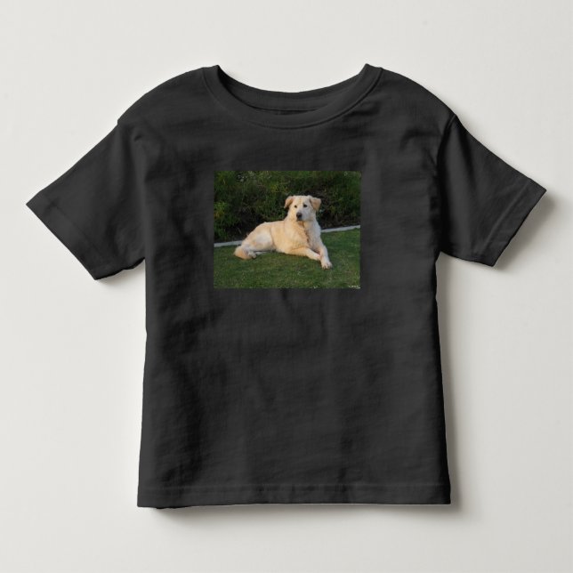 Avslappnad hund t shirt (Framsida)