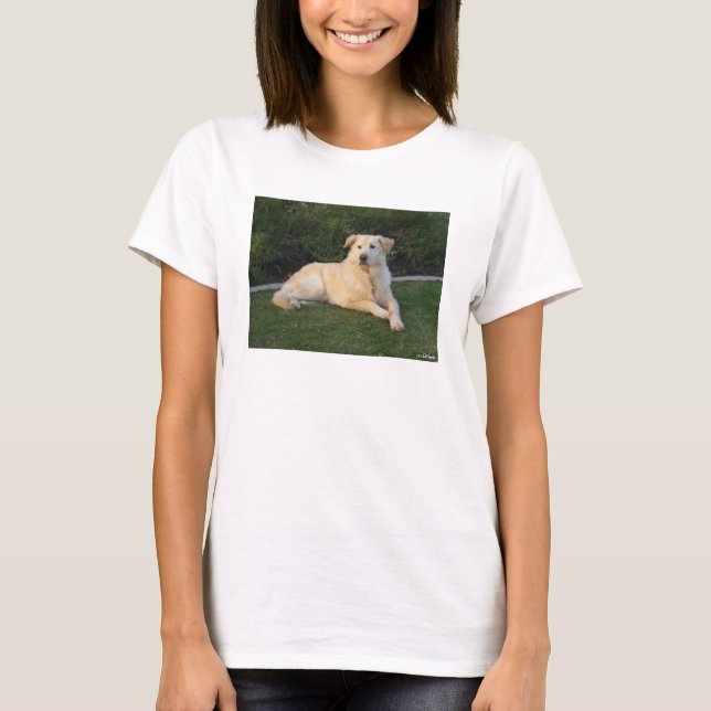 Avslappnad hund t shirt (Framsida)