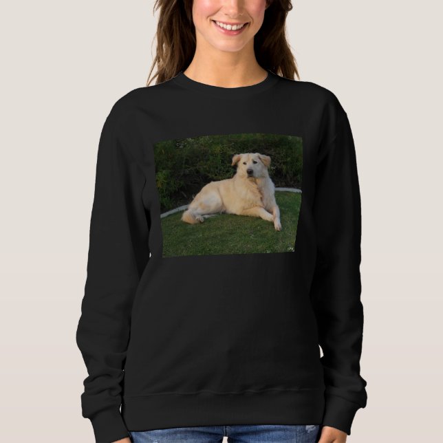 Avslappnad hund t shirt (Framsida)