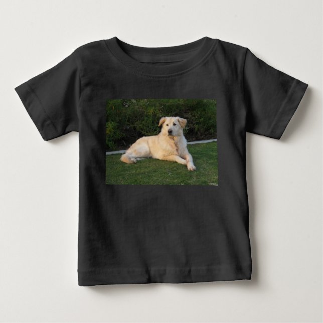 Avslappnad hund t shirt (Framsida)