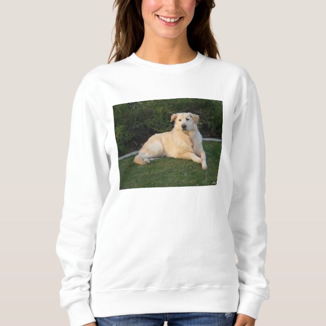 Avslappnad hund t shirt (Framsida)