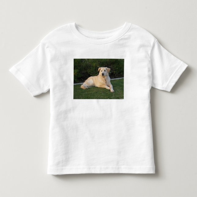 Avslappnad hund t shirt (Framsida)