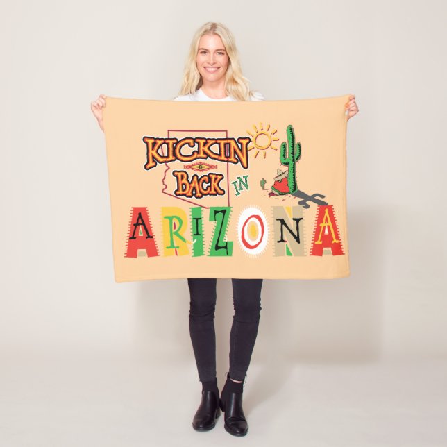 Avslappnad i Arizona Fleecefilt (På plats)