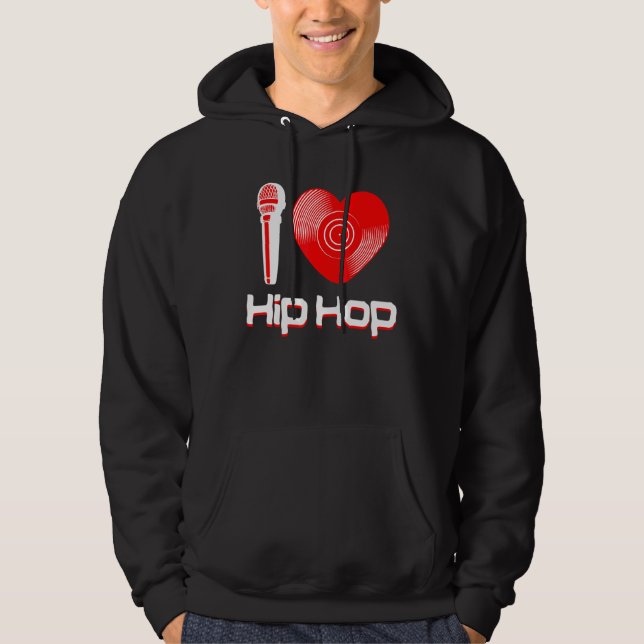 Avslappnad I Kärlek Hip hop Music Rap Fläkt Breakd Hoodie (Framsida)