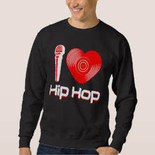 Avslappnad I Kärlek Hip hop Music Rap Fläkt Breakd Lång Ärmad Tröja