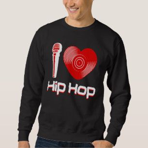 Avslappnad I Kärlek Hip hop Music Rap Fläkt Breakd Lång Ärmad Tröja