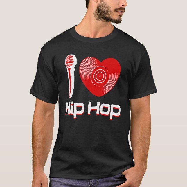 Avslappnad I Kärlek Hip hop Music Rap Fläkt Breakd T Shirt (Framsida)