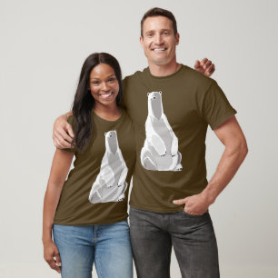 Avslappnad Isbjörn - Minimalistisk Konst T Shirt