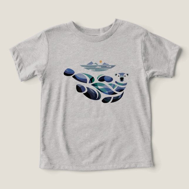 Avslappnad Isbjörn T Shirt (Design Framsida)