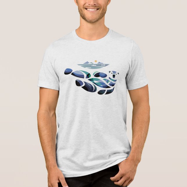 Avslappnad Isbjörn T Shirt (Framsida)