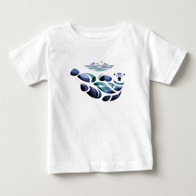 Avslappnad Isbjörn T Shirt (Framsida)