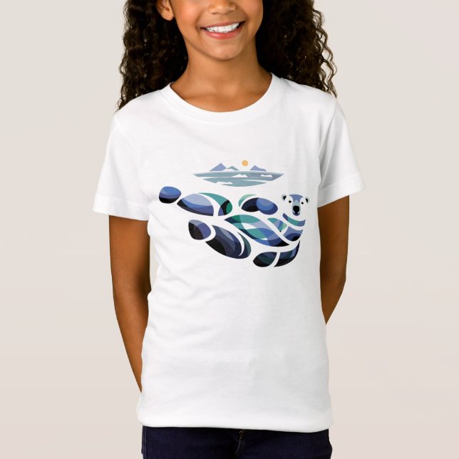 Avslappnad Isbjörn T Shirt (Framsida)