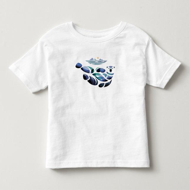 Avslappnad Isbjörn T Shirt (Framsida)