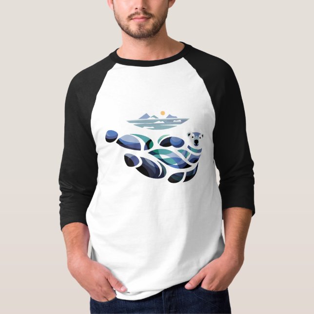 Avslappnad Isbjörn T Shirt (Framsida)