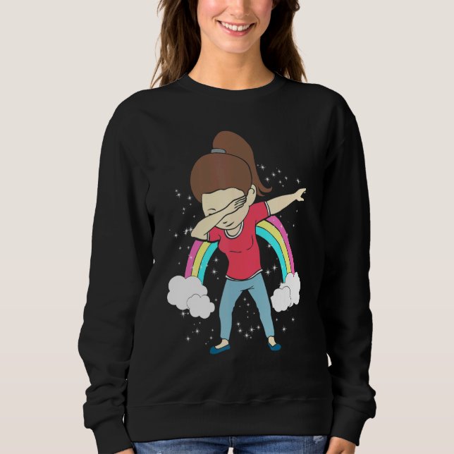 Avslappnad Jeans Brown Hair Cute Mors dag Design M T Shirt (Framsida)